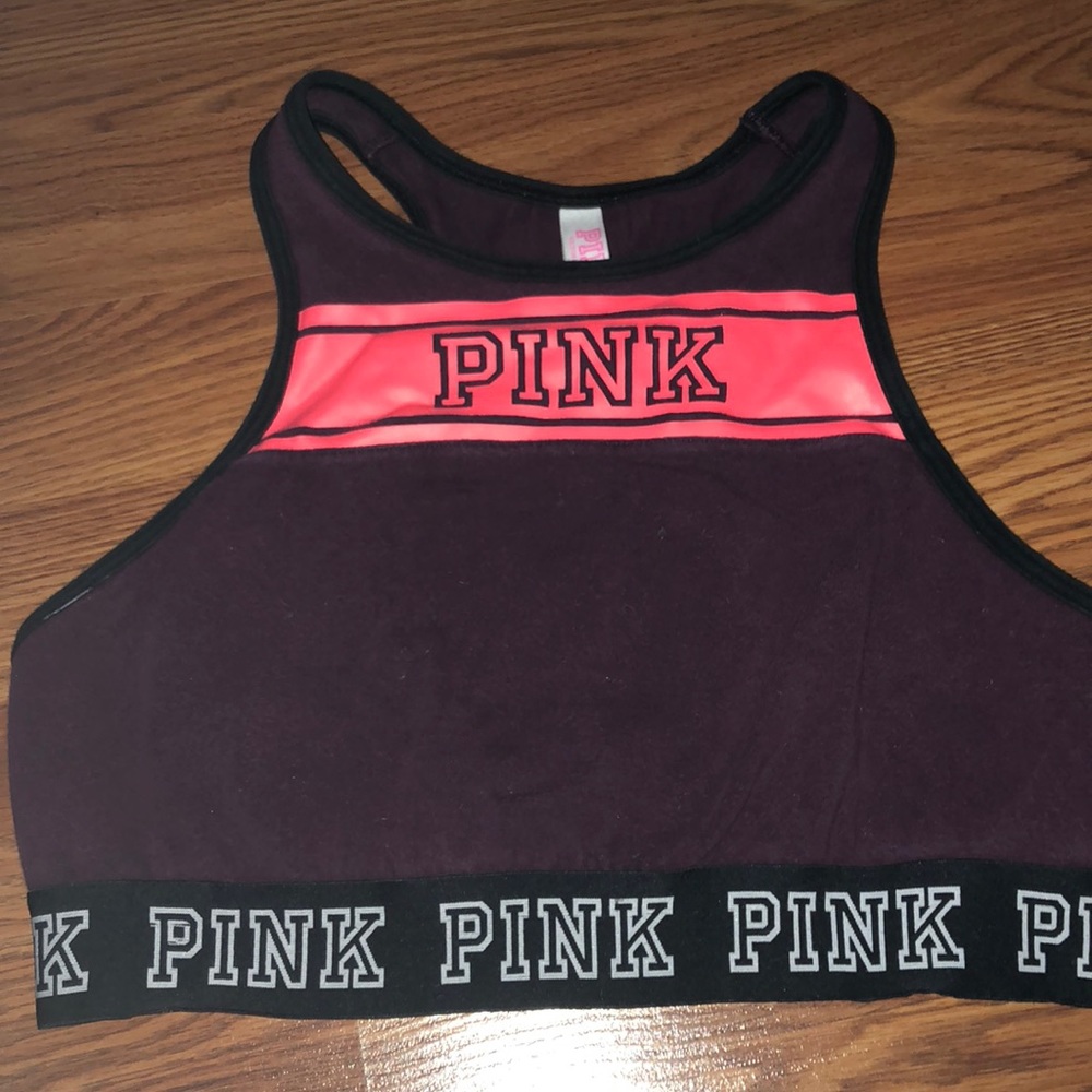 VS PINK halter neck sports bra/crop top